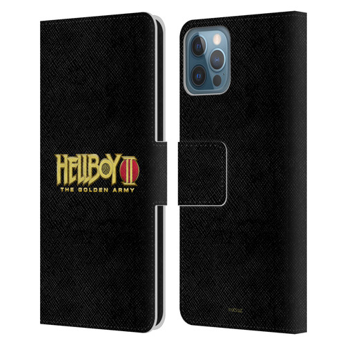 Hellboy II Graphics Logo Leather Book Wallet Case Cover For Apple iPhone 12 / iPhone 12 Pro