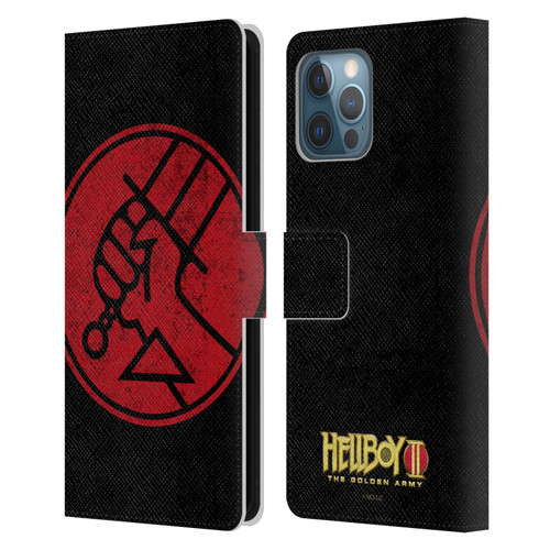 Hellboy II Graphics BPRD Distressed Leather Book Wallet Case Cover For Apple iPhone 12 Pro Max