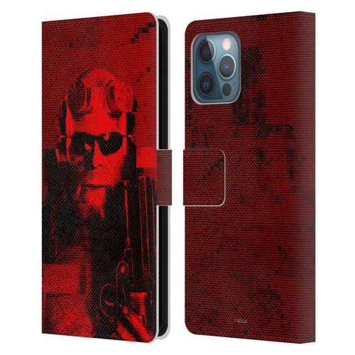 Hellboy II Graphics Portrait Sunglasses Leather Book Wallet Case Cover For Apple iPhone 12 Pro Max