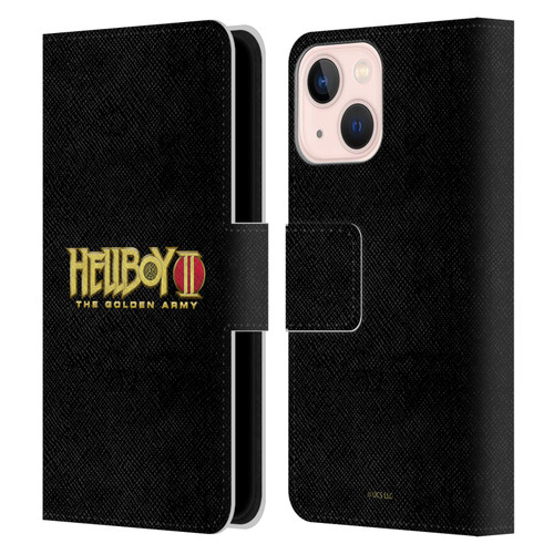 Hellboy II Graphics Logo Leather Book Wallet Case Cover For Apple iPhone 13 Mini