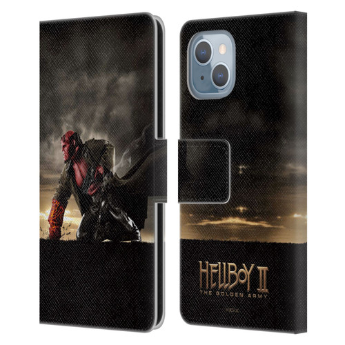 Hellboy II Graphics Key Art Poster Leather Book Wallet Case Cover For Apple iPhone 14
