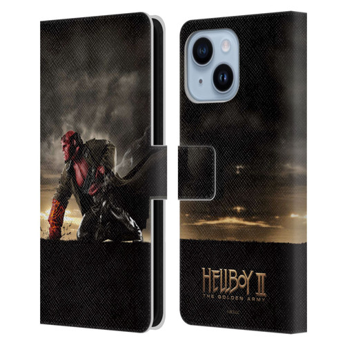 Hellboy II Graphics Key Art Poster Leather Book Wallet Case Cover For Apple iPhone 14 Plus