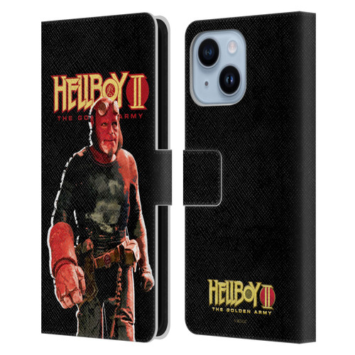 Hellboy II Graphics The Samaritan Leather Book Wallet Case Cover For Apple iPhone 14 Plus