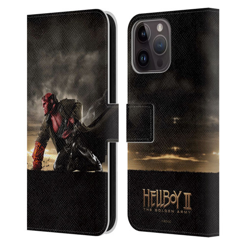 Hellboy II Graphics Key Art Poster Leather Book Wallet Case Cover For Apple iPhone 15 Pro Max