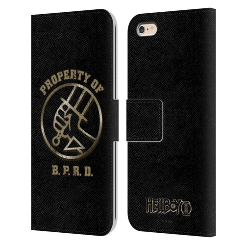Hellboy II Graphics Property of BPRD Leather Book Wallet Case Cover For Apple iPhone 6 Plus / iPhone 6s Plus