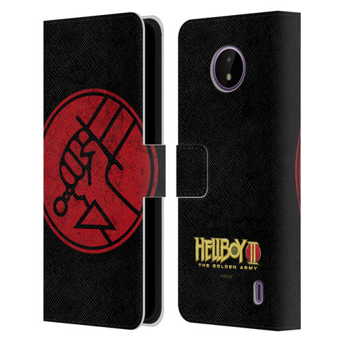 Hellboy II Graphics BPRD Distressed Leather Book Wallet Case Cover For Nokia C10 / C20