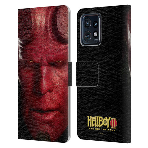 Hellboy II Graphics Face Portrait Leather Book Wallet Case Cover For Motorola Moto Edge 40 Pro