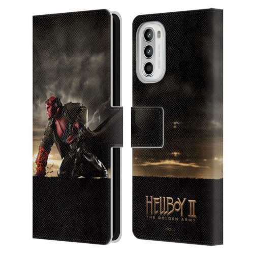 Hellboy II Graphics Key Art Poster Leather Book Wallet Case Cover For Motorola Moto G52