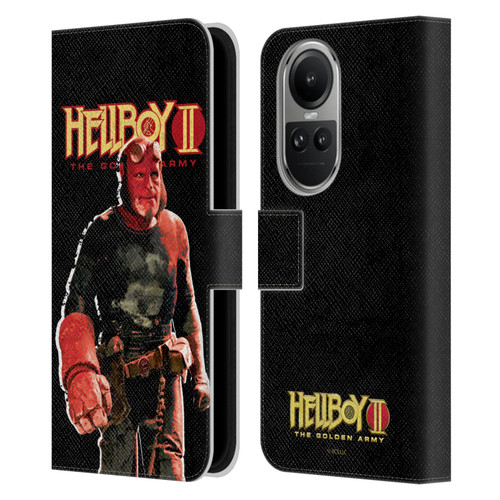 Hellboy II Graphics The Samaritan Leather Book Wallet Case Cover For OPPO Reno10 5G / Reno10 Pro 5G