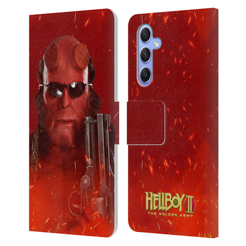 Hellboy II Graphics Right Hand of Doom Leather Book Wallet Case Cover For Samsung Galaxy A34 5G