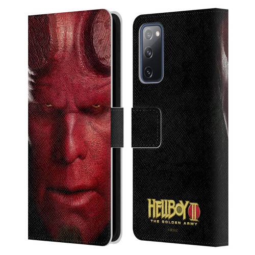 Hellboy II Graphics Face Portrait Leather Book Wallet Case Cover For Samsung Galaxy S20 FE / 5G