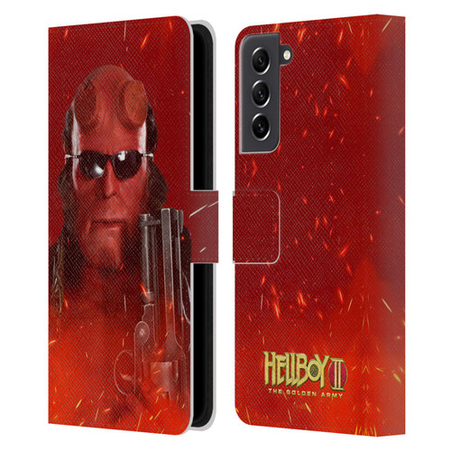 Hellboy II Graphics Right Hand of Doom Leather Book Wallet Case Cover For Samsung Galaxy S21 FE 5G