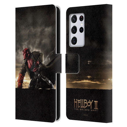 Hellboy II Graphics Key Art Poster Leather Book Wallet Case Cover For Samsung Galaxy S21 Ultra 5G