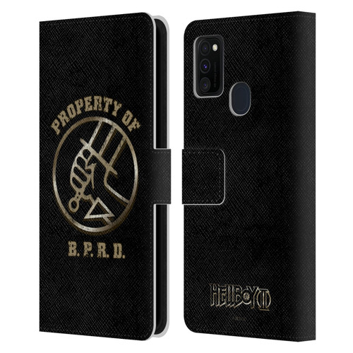 Hellboy II Graphics Property of BPRD Leather Book Wallet Case Cover For Samsung Galaxy M30s (2019)/M21 (2020)