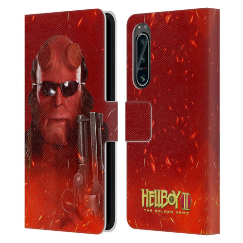 Hellboy II Graphics Right Hand of Doom Leather Book Wallet Case Cover For Sony Xperia 5 IV