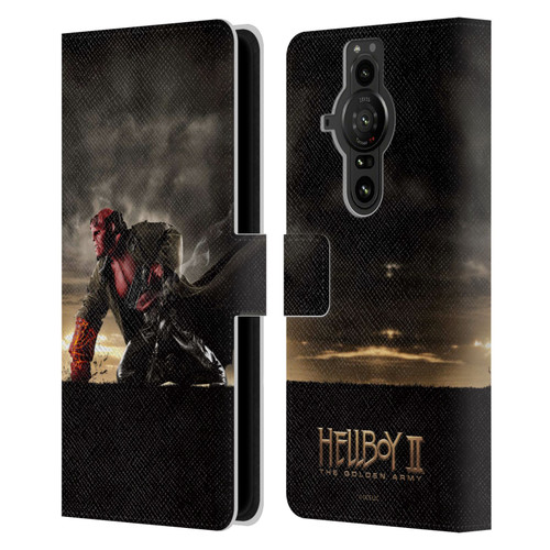 Hellboy II Graphics Key Art Poster Leather Book Wallet Case Cover For Sony Xperia Pro-I