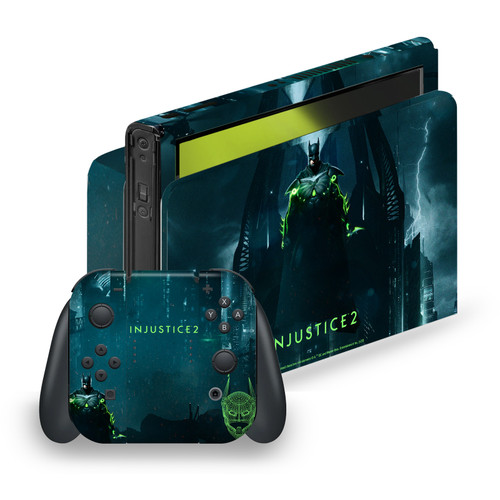 Injustice 2 Characters Batman Vinyl Sticker Skin Decal Cover for Nintendo Switch OLED Bundle