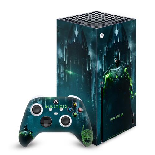 Injustice 2 Characters Batman Vinyl Sticker Skin Decal Cover for Microsoft Series X Console & Controller