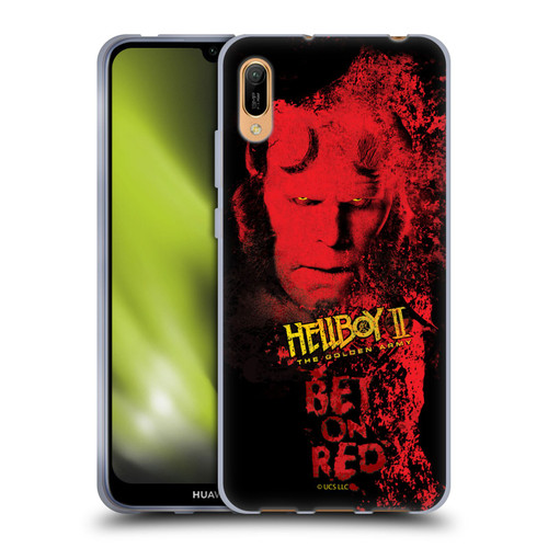 Hellboy II Graphics Bet On Red Soft Gel Case for Huawei Y6 Pro (2019)
