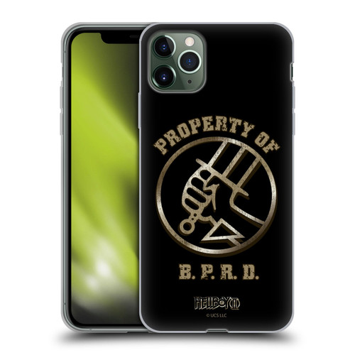 Hellboy II Graphics Property of BPRD Soft Gel Case for Apple iPhone 11 Pro Max