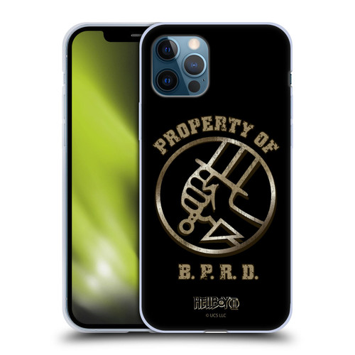Hellboy II Graphics Property of BPRD Soft Gel Case for Apple iPhone 12 / iPhone 12 Pro
