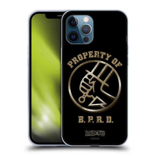 Hellboy II Graphics Property of BPRD Soft Gel Case for Apple iPhone 12 Pro Max