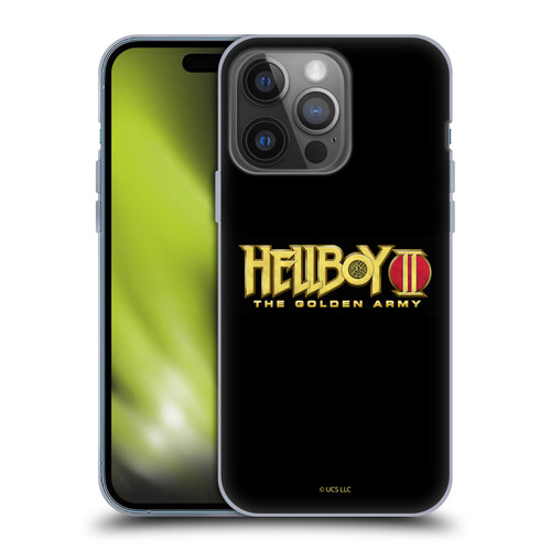 Hellboy II Graphics Logo Soft Gel Case for Apple iPhone 14 Pro