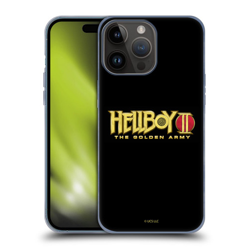 Hellboy II Graphics Logo Soft Gel Case for Apple iPhone 15 Pro Max
