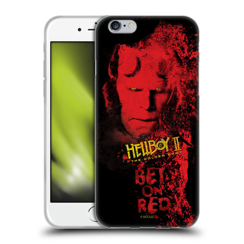 Hellboy II Graphics Bet On Red Soft Gel Case for Apple iPhone 6 / iPhone 6s