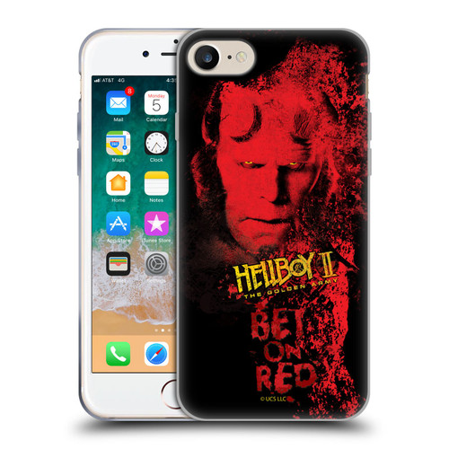 Hellboy II Graphics Bet On Red Soft Gel Case for Apple iPhone 7 / 8 / SE 2020 & 2022