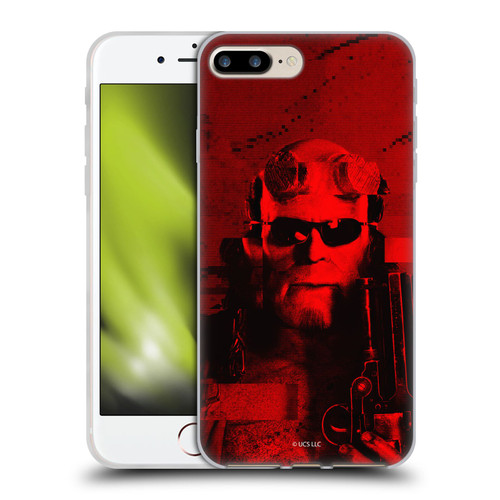 Hellboy II Graphics Portrait Sunglasses Soft Gel Case for Apple iPhone 7 Plus / iPhone 8 Plus