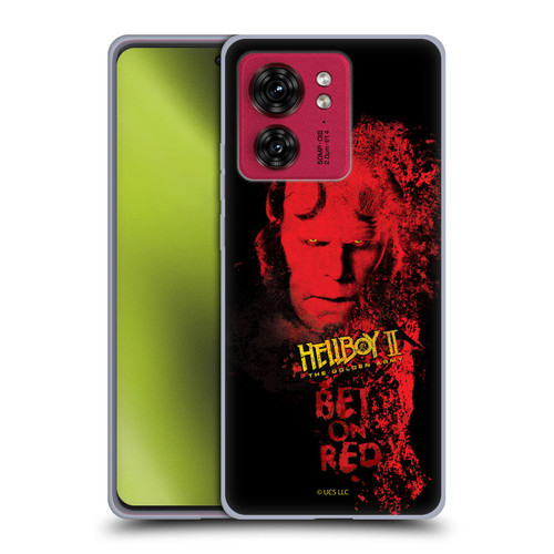 Hellboy II Graphics Bet On Red Soft Gel Case for Motorola Moto Edge 40