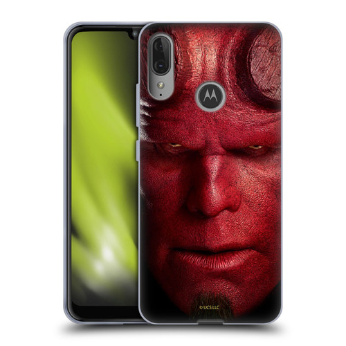 Hellboy II Graphics Face Portrait Soft Gel Case for Motorola Moto E6 Plus