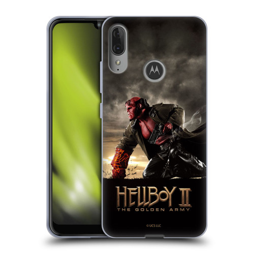 Hellboy II Graphics Key Art Poster Soft Gel Case for Motorola Moto E6 Plus