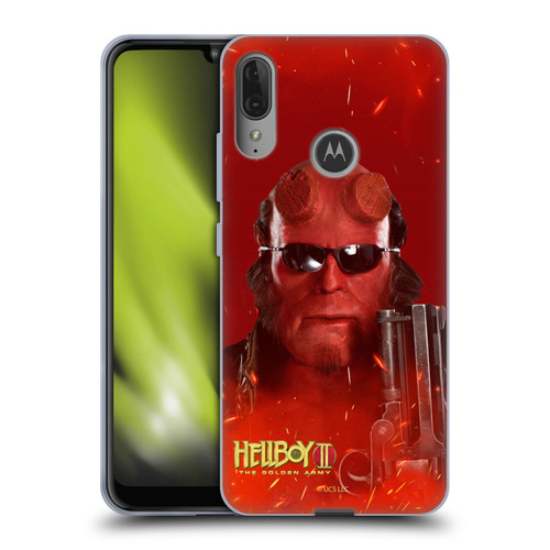Hellboy II Graphics Right Hand of Doom Soft Gel Case for Motorola Moto E6 Plus