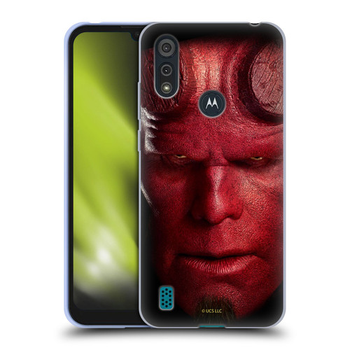 Hellboy II Graphics Face Portrait Soft Gel Case for Motorola Moto E6s (2020)