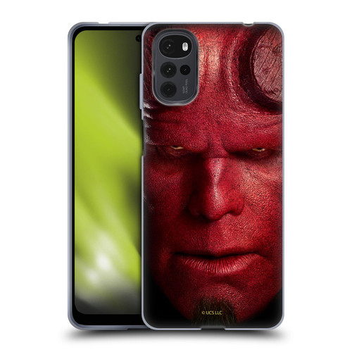 Hellboy II Graphics Face Portrait Soft Gel Case for Motorola Moto G22