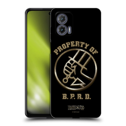 Hellboy II Graphics Property of BPRD Soft Gel Case for Motorola Moto G73 5G