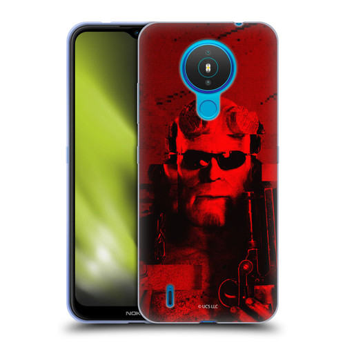 Hellboy II Graphics Portrait Sunglasses Soft Gel Case for Nokia 1.4