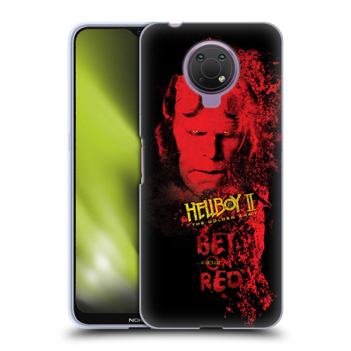 Hellboy II Graphics Bet On Red Soft Gel Case for Nokia G10
