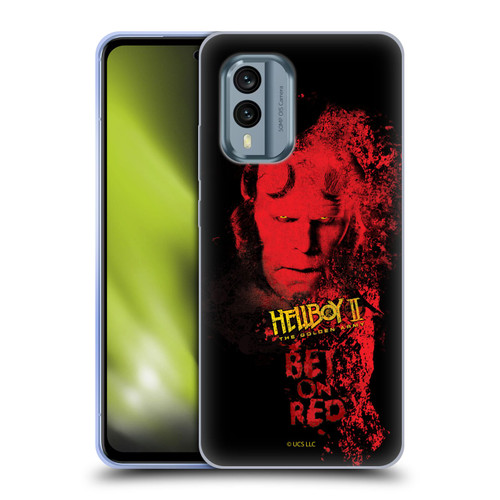 Hellboy II Graphics Bet On Red Soft Gel Case for Nokia X30