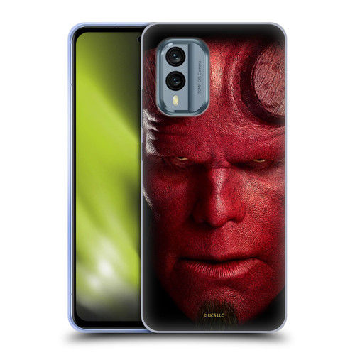 Hellboy II Graphics Face Portrait Soft Gel Case for Nokia X30