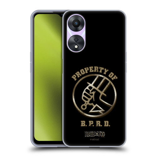 Hellboy II Graphics Property of BPRD Soft Gel Case for OPPO A78 5G