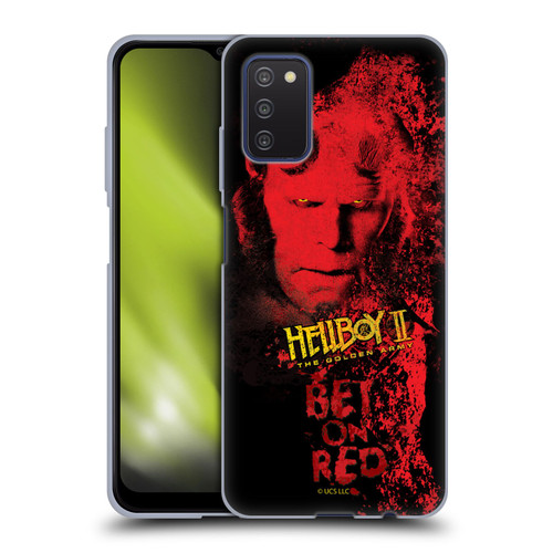 Hellboy II Graphics Bet On Red Soft Gel Case for Samsung Galaxy A03s (2021)