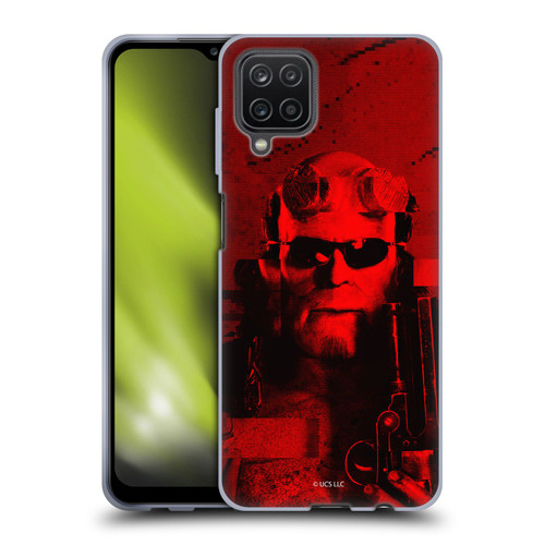 Hellboy II Graphics Portrait Sunglasses Soft Gel Case for Samsung Galaxy A12 (2020)