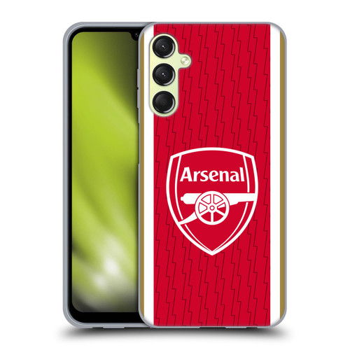 Arsenal FC 2023/24 Crest Kit Home Soft Gel Case for Samsung Galaxy A24 4G / M34 5G