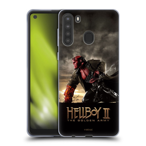 Hellboy II Graphics Key Art Poster Soft Gel Case for Samsung Galaxy A21 (2020)