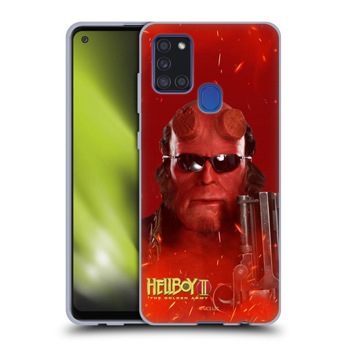Hellboy II Graphics Right Hand of Doom Soft Gel Case for Samsung Galaxy A21s (2020)