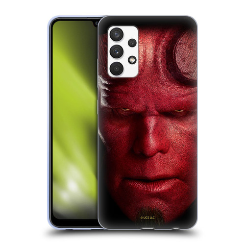 Hellboy II Graphics Face Portrait Soft Gel Case for Samsung Galaxy A32 (2021)