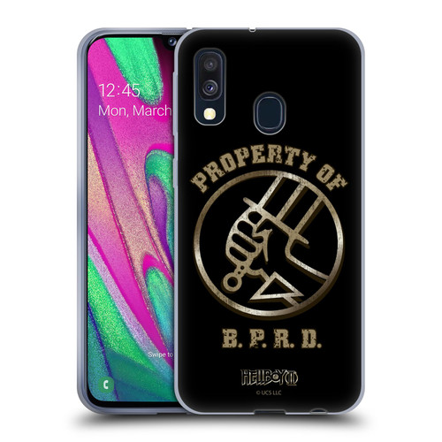 Hellboy II Graphics Property of BPRD Soft Gel Case for Samsung Galaxy A40 (2019)